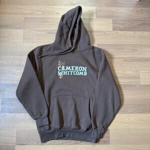 Cameron Whitcomb 2026 Tour Concert Merch Brown Hoodie Pullover Sweatshirt Sz S